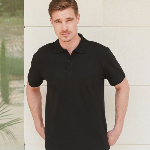 Stretch piqué polo shirt Thumbnail