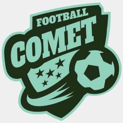 Comet Football logo template Thumbnail