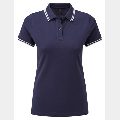 Womens tipped polo  Thumbnail
