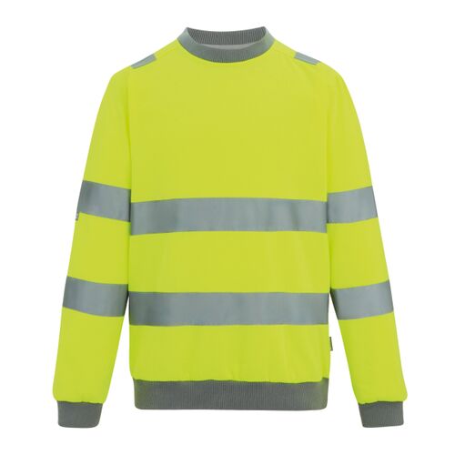 Hi-vis Pro contrast crew neck sweatshirt Thumbnail