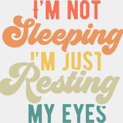 Im not sleeping SVG Thumbnail